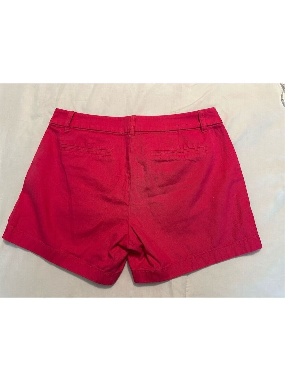 J. Crew Women's Pink Chino Shorts Size 6 Mid Rise Classic Fit - Picture 2 of 7